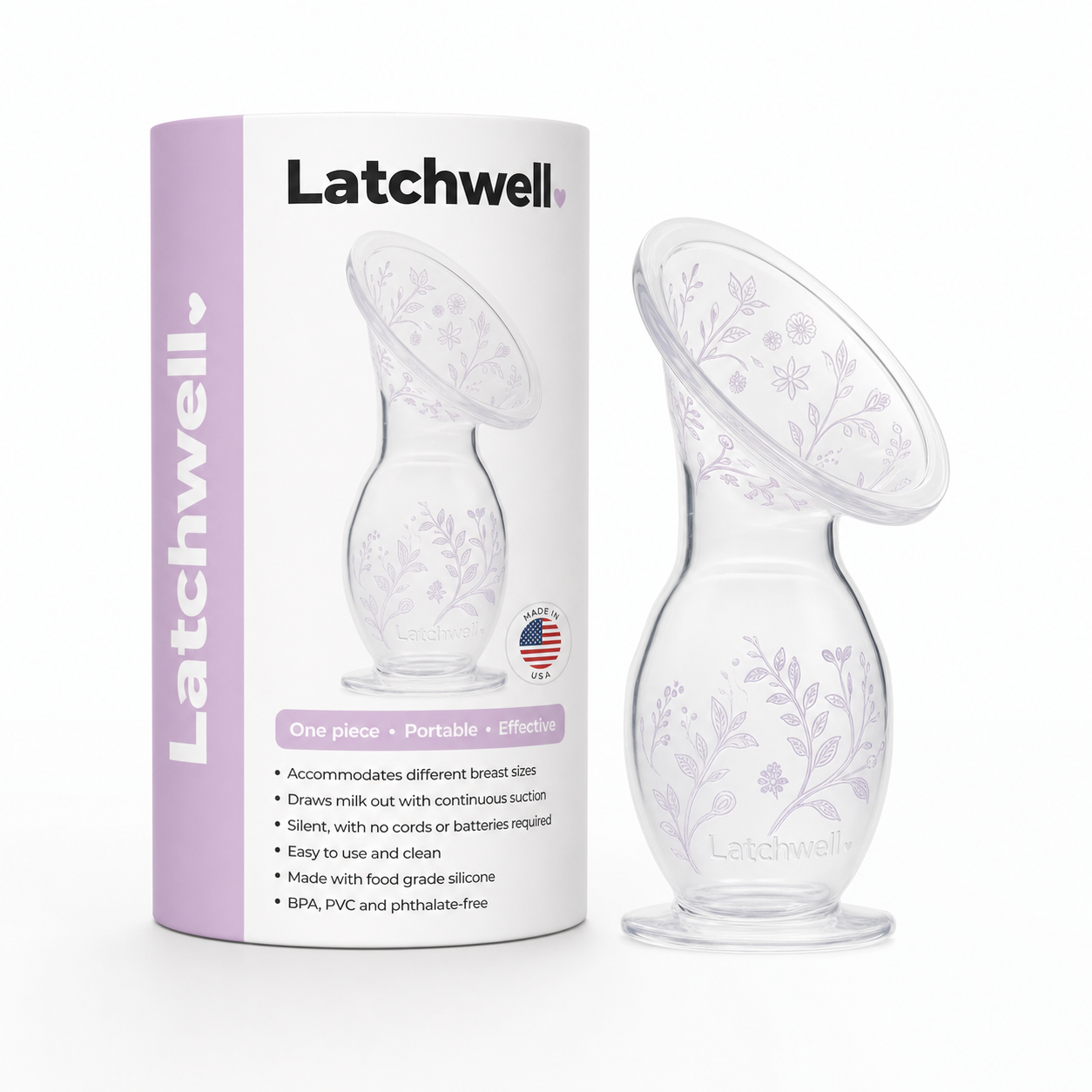 Latchwell™ Silicone Breast Pump
